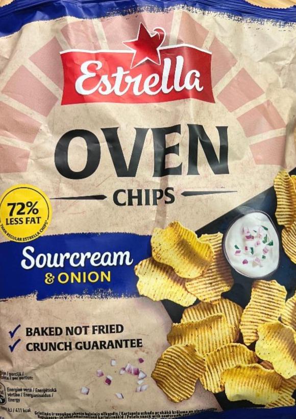 Фото - Oven chips sourscream&onion Estrella