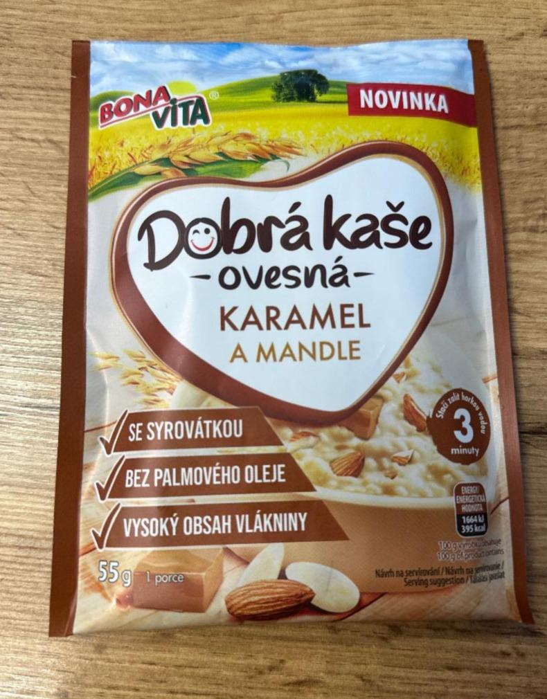 Фото - Dobrá kaše ovesná Karamel a Mandle Bonavita