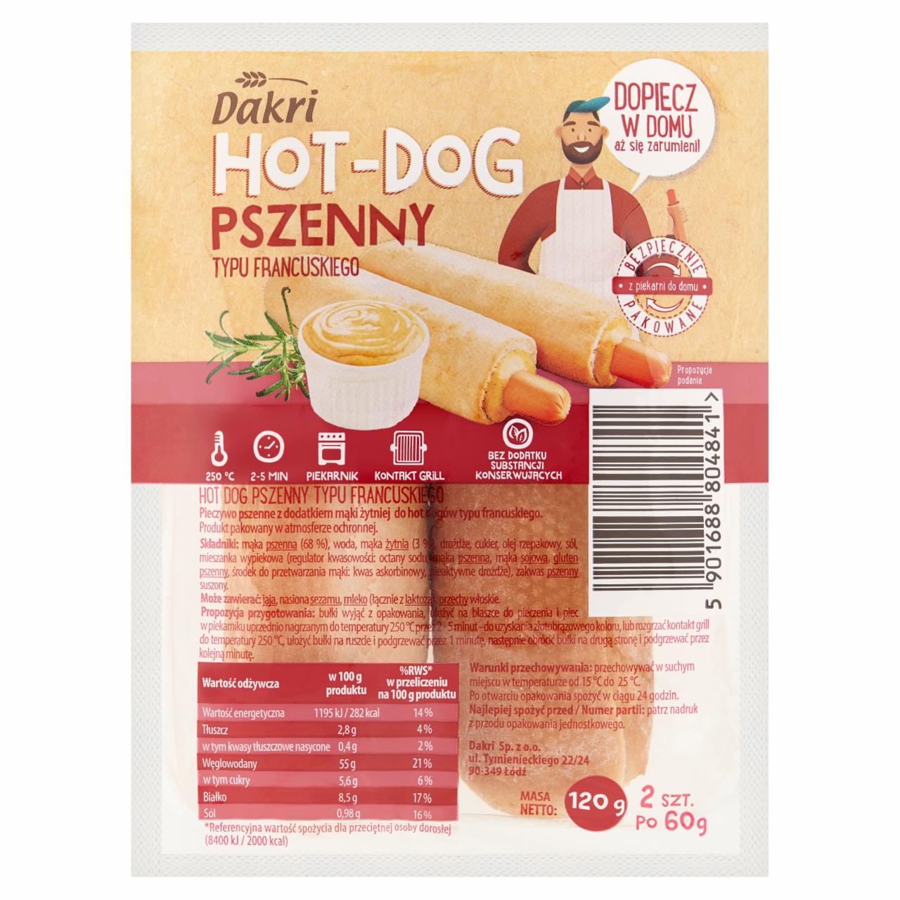 Фото - Hot Dog pszenny z dodatkiem mąki graham Pano