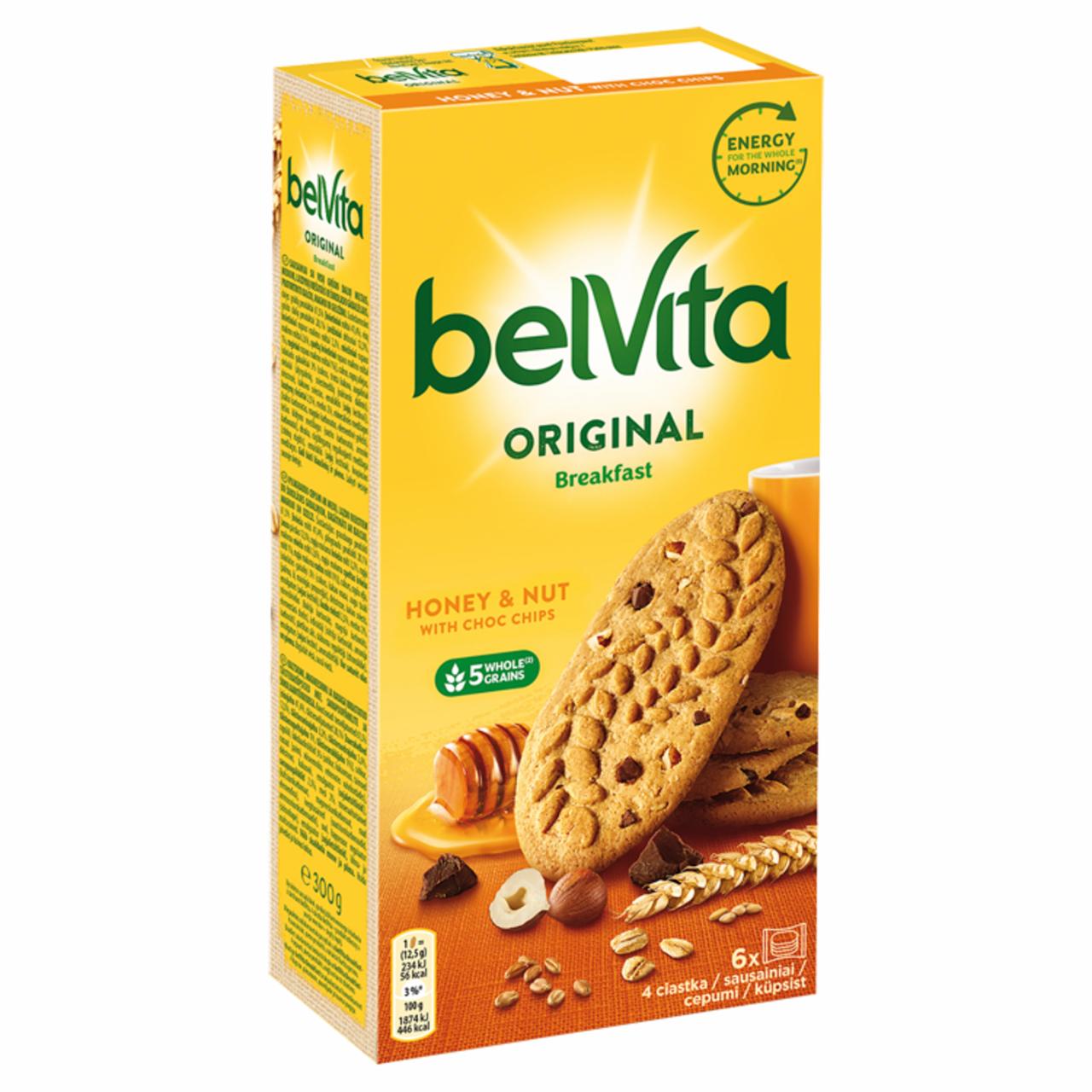 Фото - Печенье с шоколадными кусочками Honey&Nut Original Breakfast BelVita