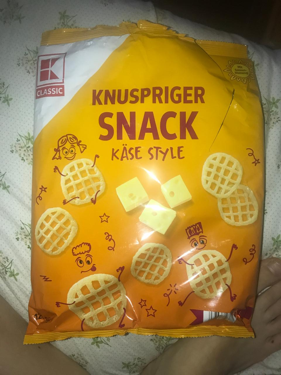 Фото - Снек с сыром Knuspriger snack kase style K-Classic