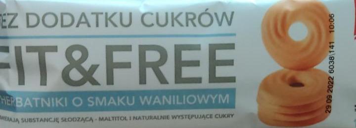 Фото - Bez dodatku cukrow herbatniki o smaku waniliowym Fit&Free