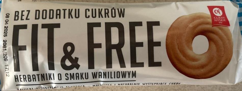 Фото - Bez dodatku cukrow herbatniki o smaku waniliowym Fit&Free