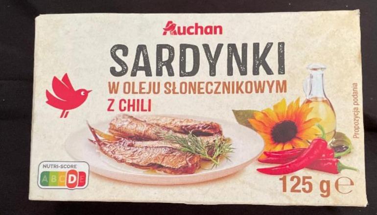 Фото - Sardynki w oleju słonecznikowym z chili Auchan