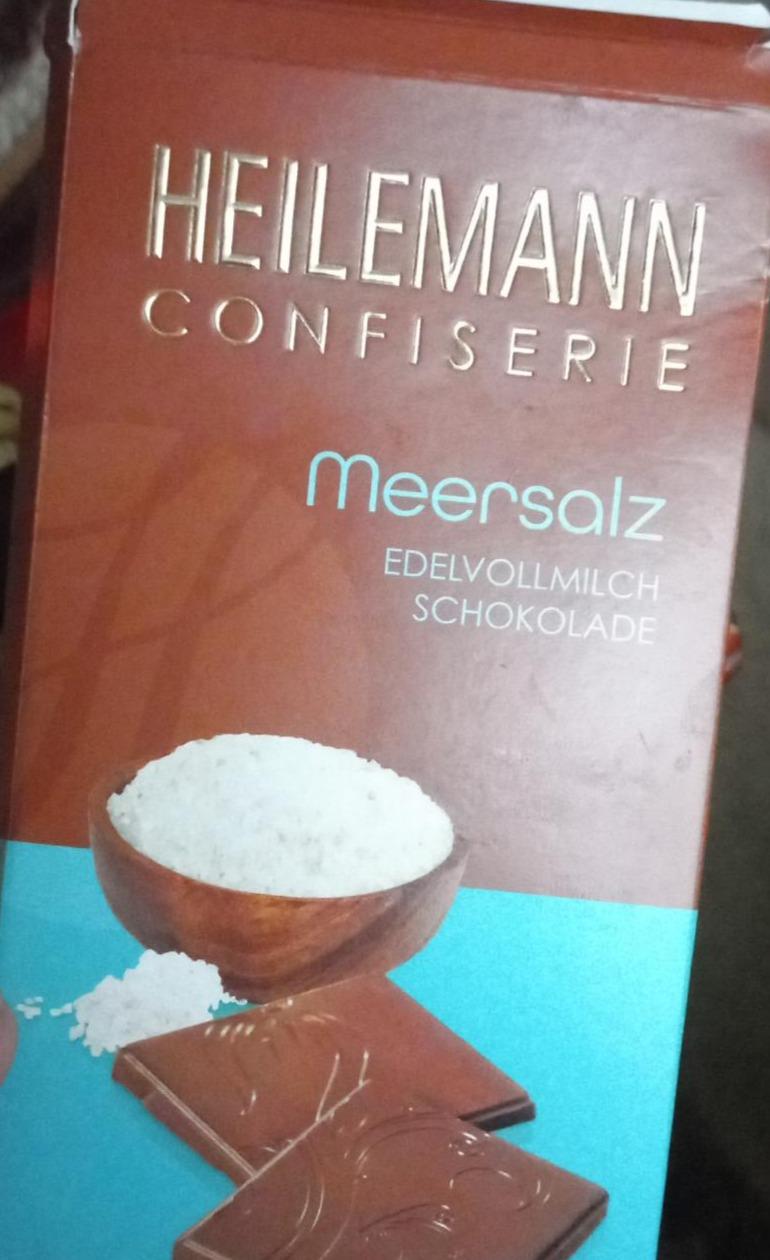 Фото - Confiserie meersalz edelvoll milch schokolade Heilemann