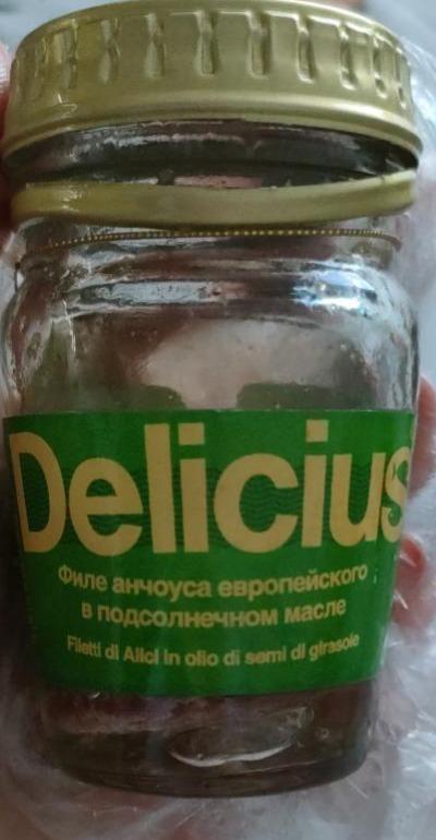 Фото - Филе анчоуса в подсолнечном масле Delicius