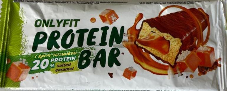 Фото - Протеиновый батончик protein bar солёная карамель Onlyfit