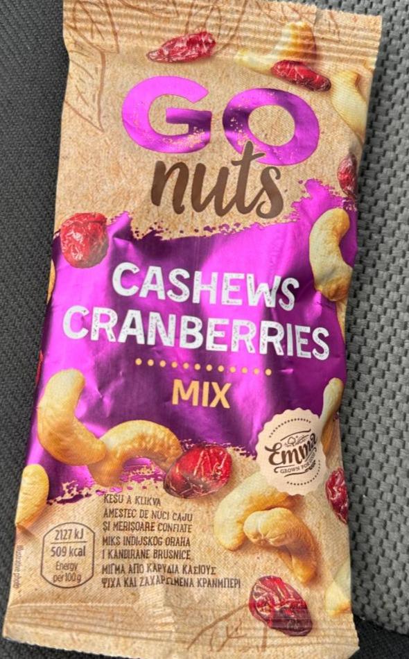 Фото - Cashews ceanberries mix Go nuts