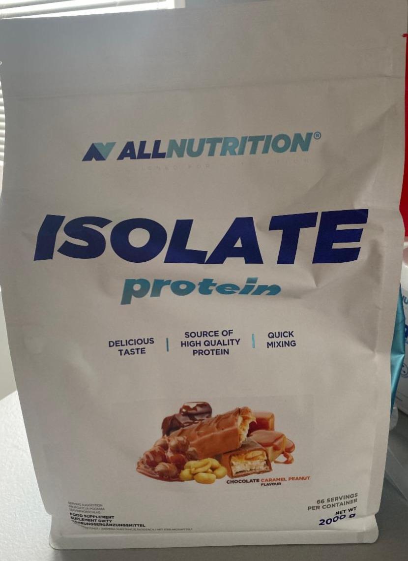 Фото - Isolate protein chocolate caramel peanut flavour AllNutrition