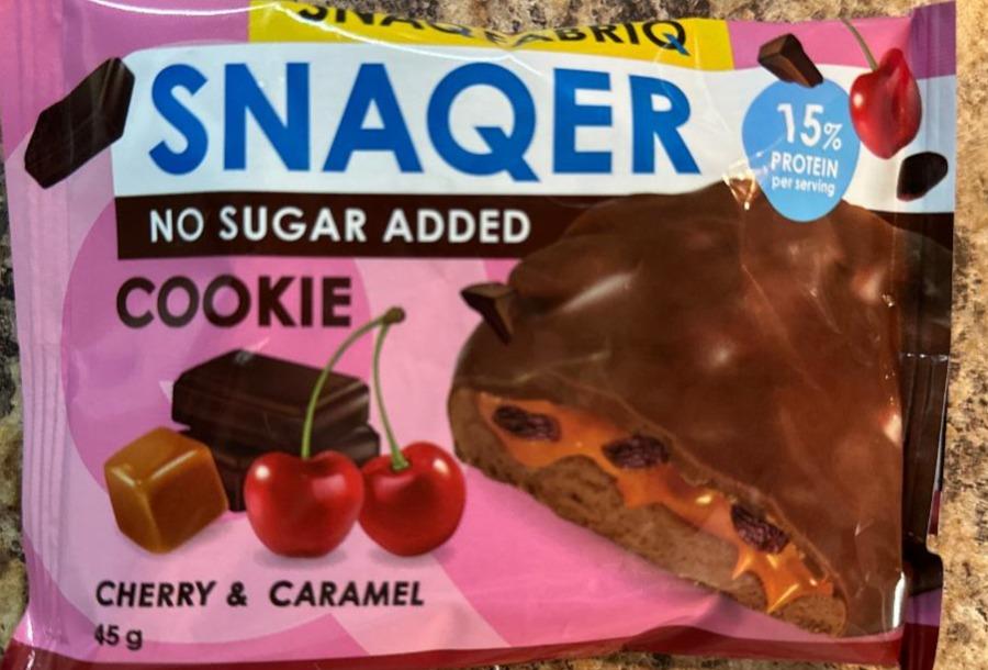 Фото - Snaqer no sugar added cookie chrry & caramel Snaq Fabriq