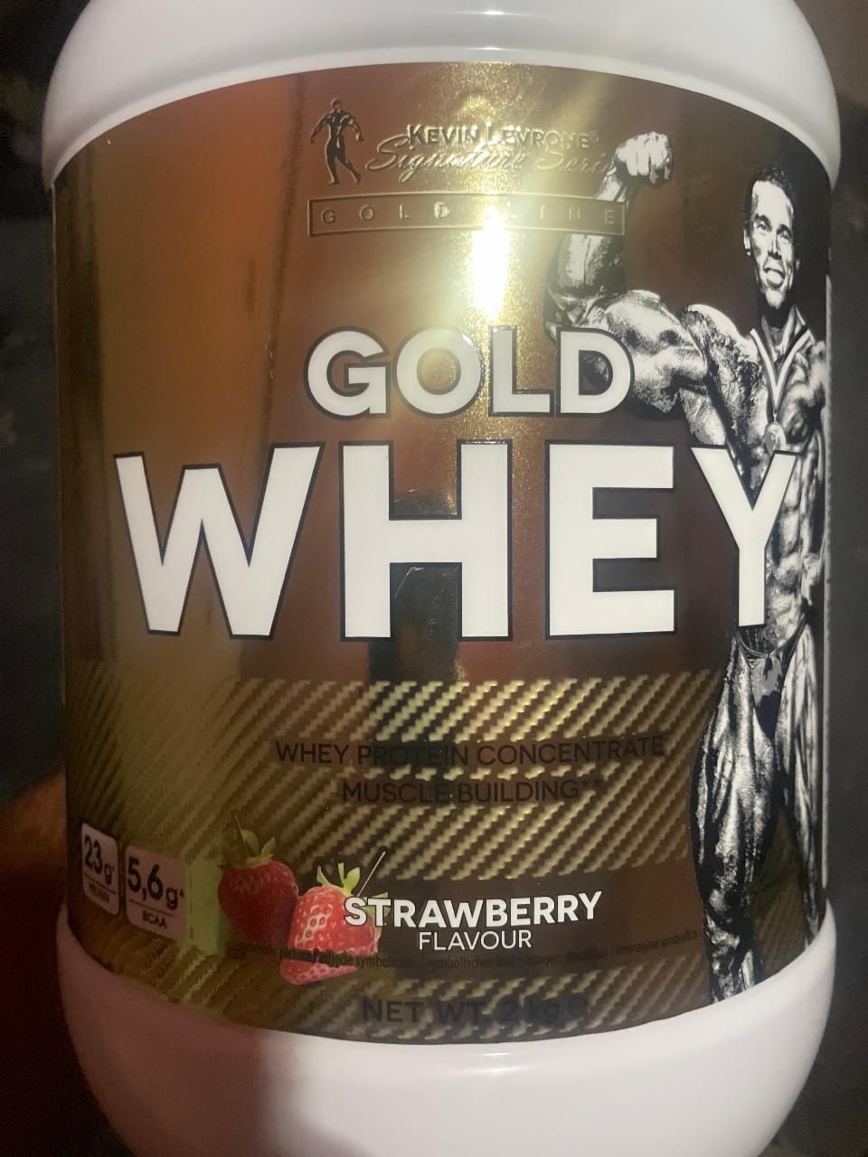 Фото - Gold whey strawberry flavour Kevin Levrone