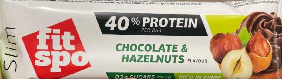 Фото - High Protein Bar FitSpo chocolate&hazelnuts Slim