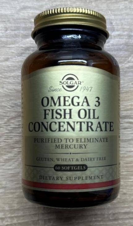 Фото - Omega 3 Fish Oil Concentrate Solgar