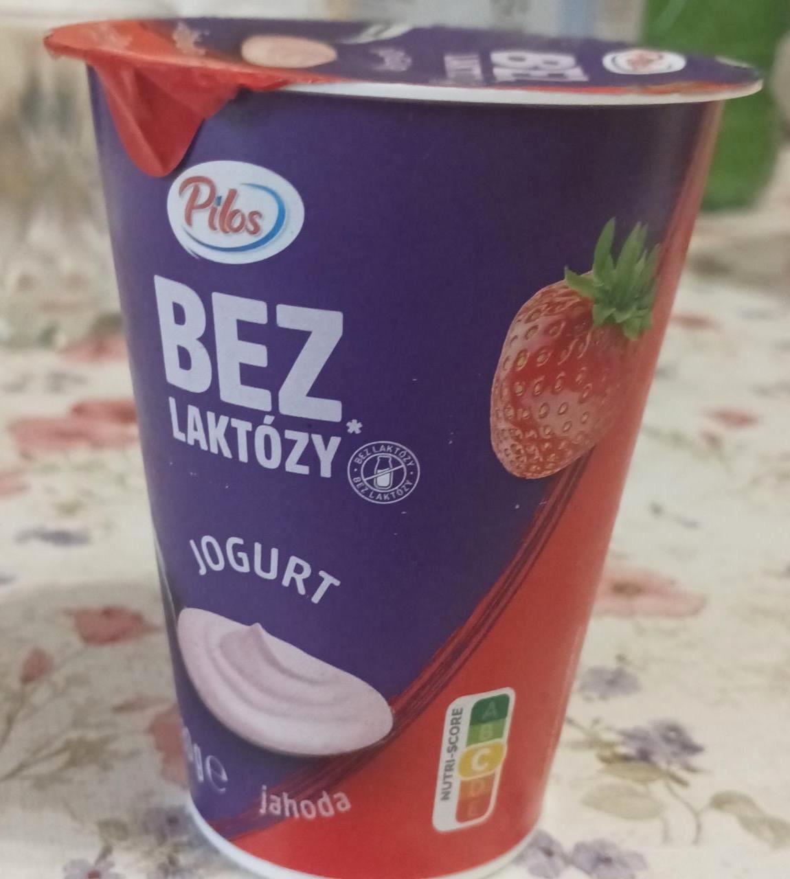 Фото - Bez laktózy jogurt jahoda Pilos