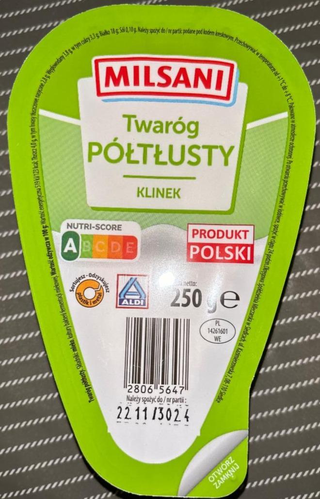 Фото - Twarog poltlusty klinek Milsani